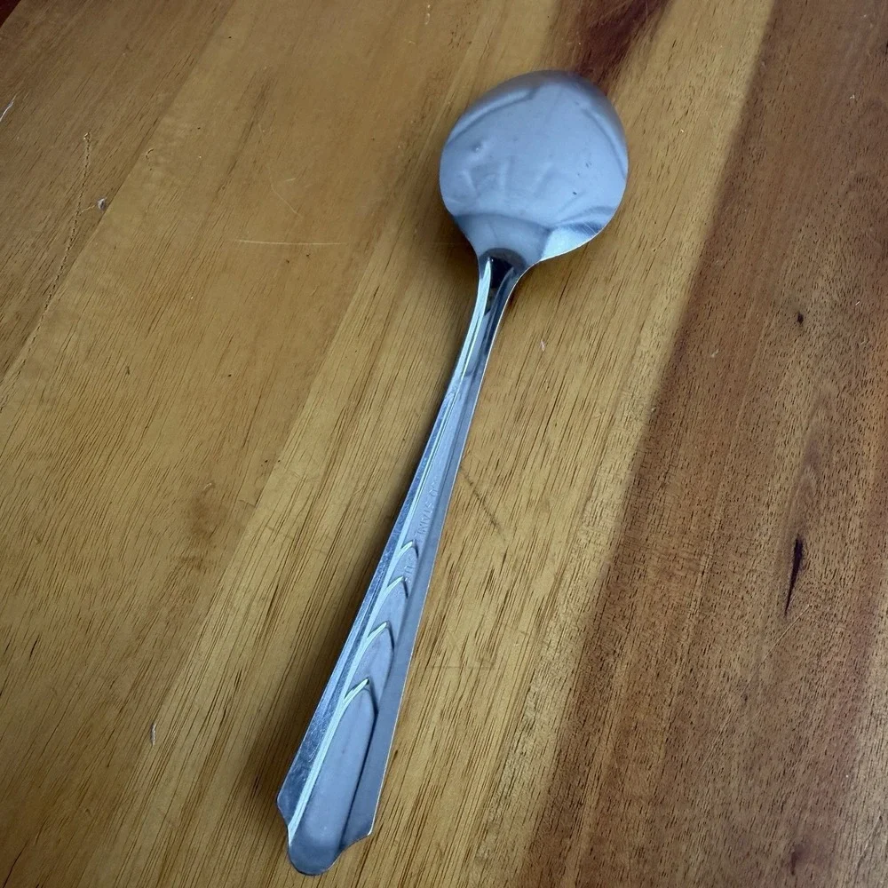 EKCO EKS7 Geo Chevron Stainless Steel Spoon USA Replacement Dining Kitchen‎